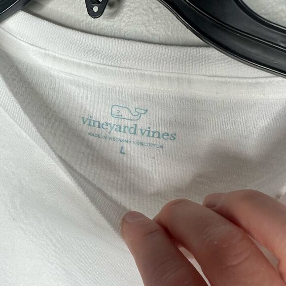 Vineyard Vines Ice Skates Long Sleeve Shirt Men's Size Large Winter Holiday - Picture 6 of 7